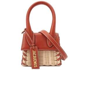 Jacquemus - Leather and Rattan Chiquito Mini-Bag in Brown